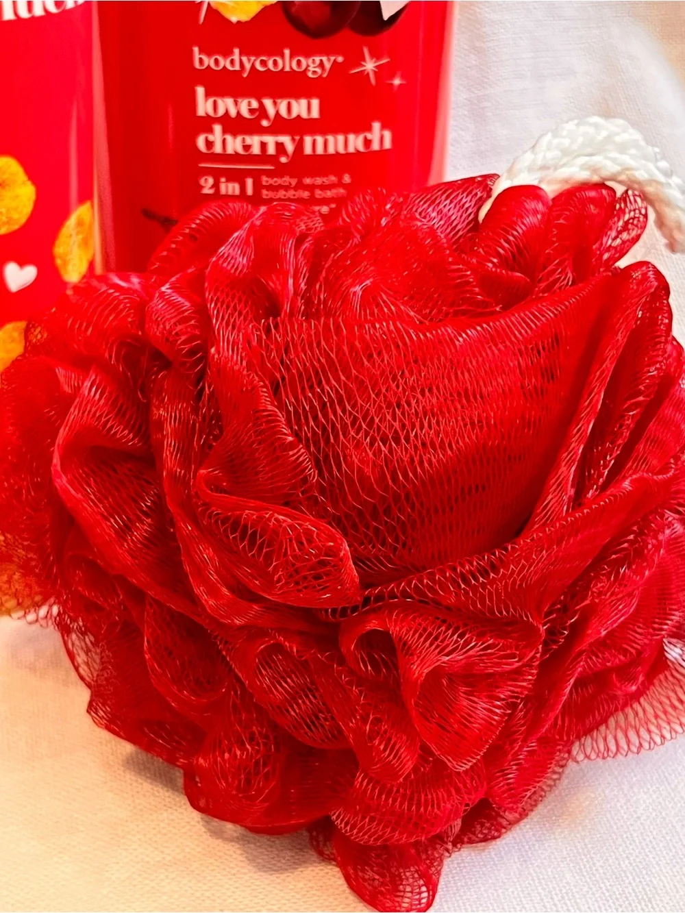Bodycology Love You Cherry Much Red Body Cream & Wash Bundle